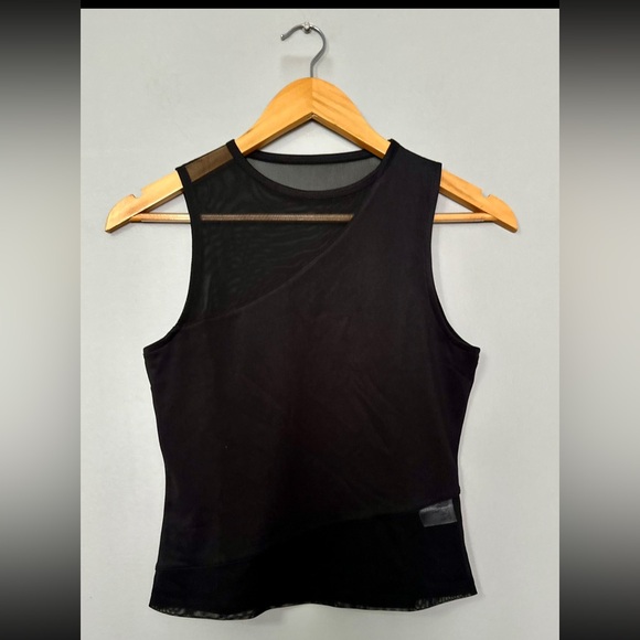 Anthropologie Asymmetrical Olive Tank Top - Picture 1 of 8